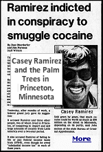 The palm trees were still waving in front of Princeton's City Hall when Michele Leonhart pulled into Princeton, Minnesota. She was nervous but excited. This was her first official case as a special agent for the DEA, working out of its Minneapolis field office. She had been assigned to go up to Princeton to check out this Casey Ramirez character, the ''mysterious benefactor'' with a lot of money and, apparently, a lot of airplanes.